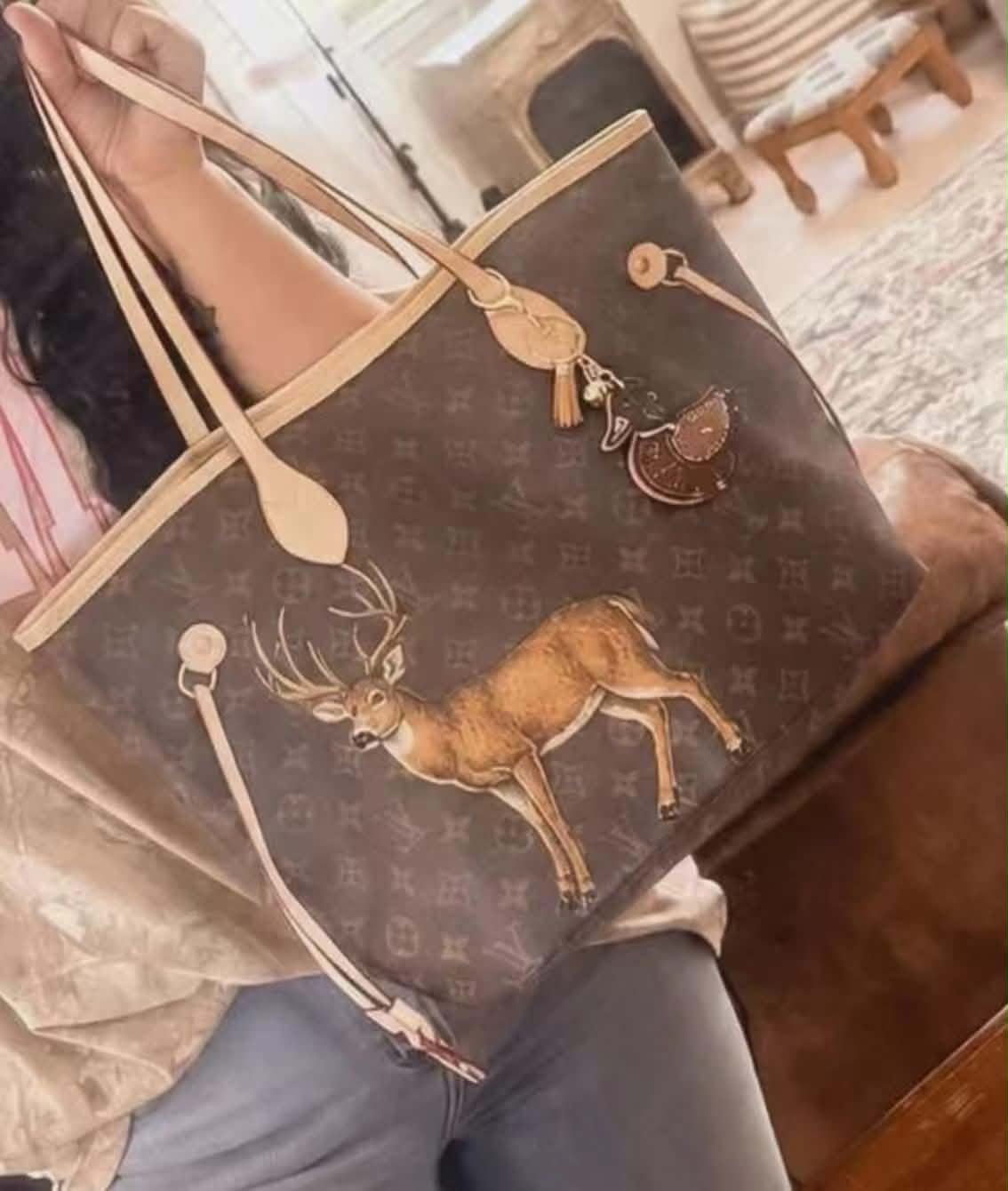 Deer LV Purse