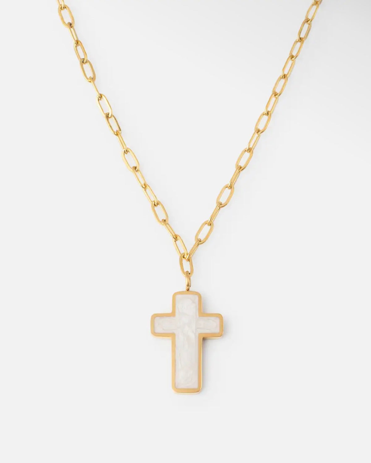 white-enamel-cross-necklace