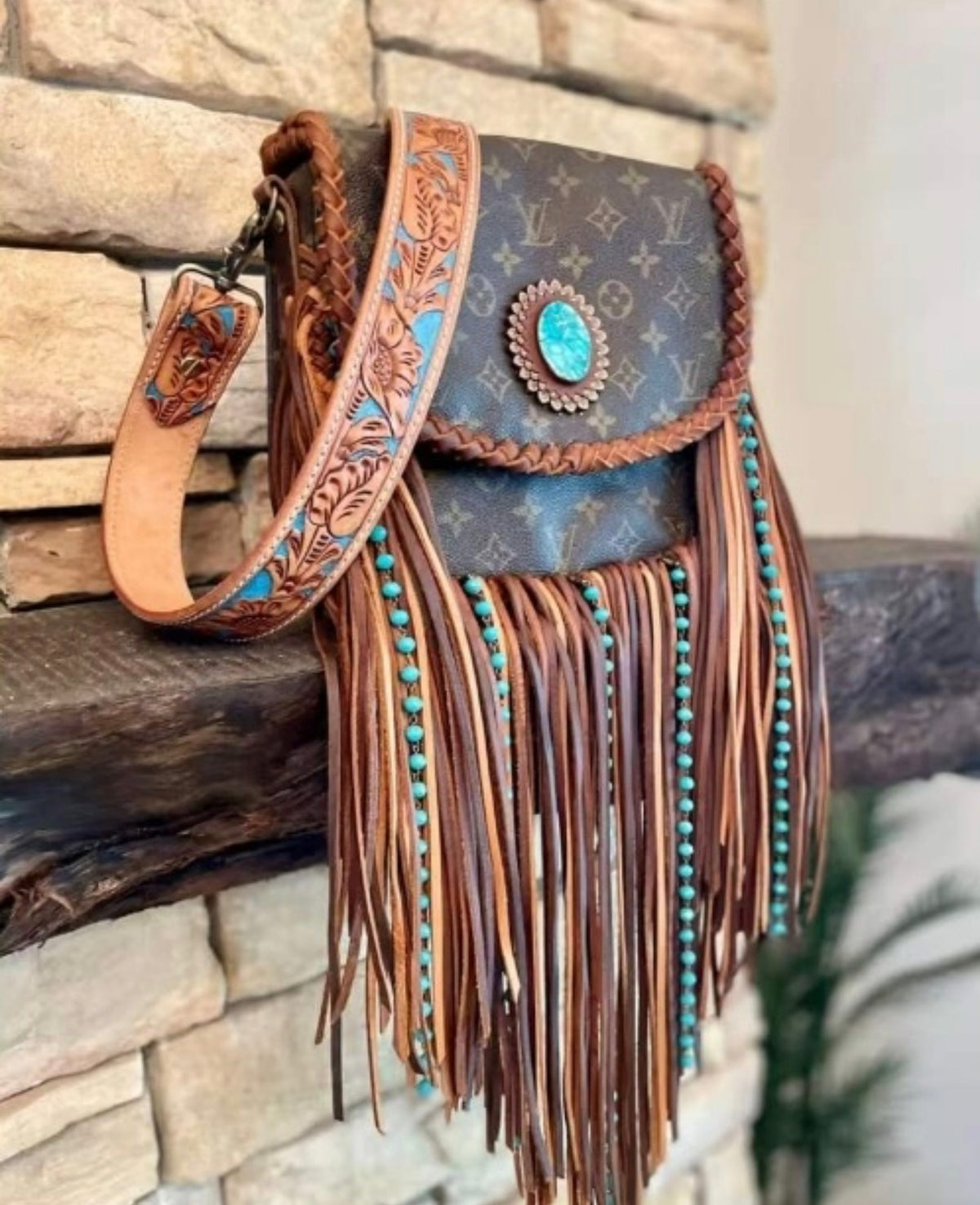 LV Fringe Purse