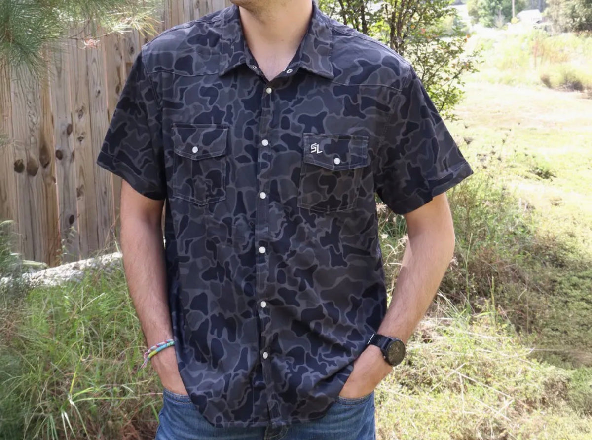 black-camo-southern-limit-button-down
