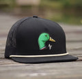 all-black-rope-mallard-head-american-fletcher-hat