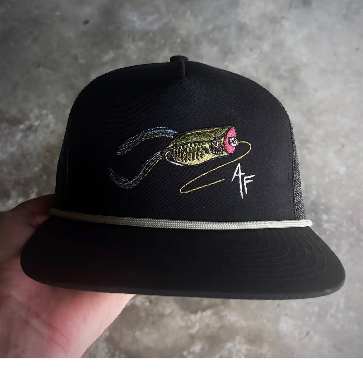 all-black-rope-frog-american-fletcher-hat