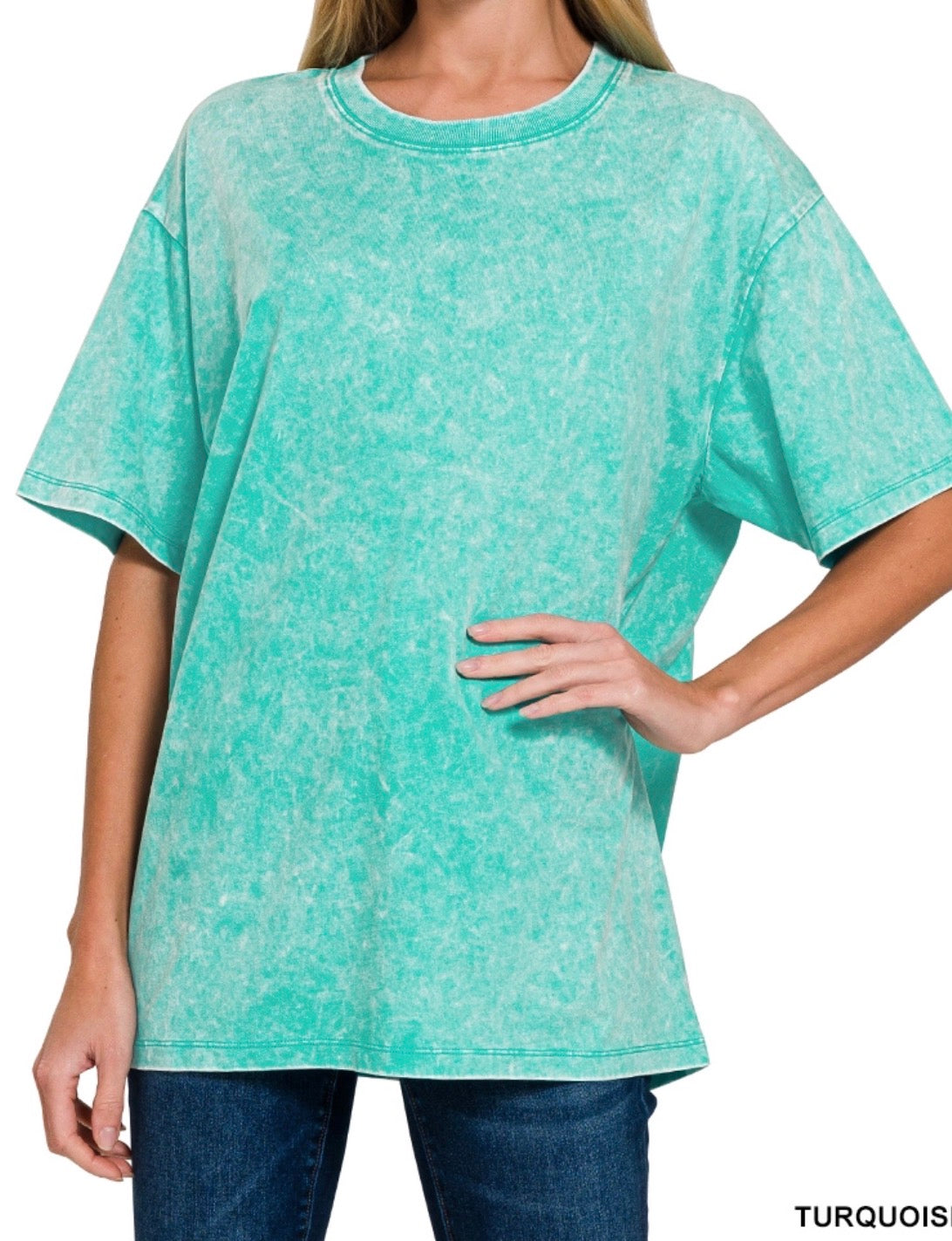 zenana-vintage-wash-oversized-tee-turquoise