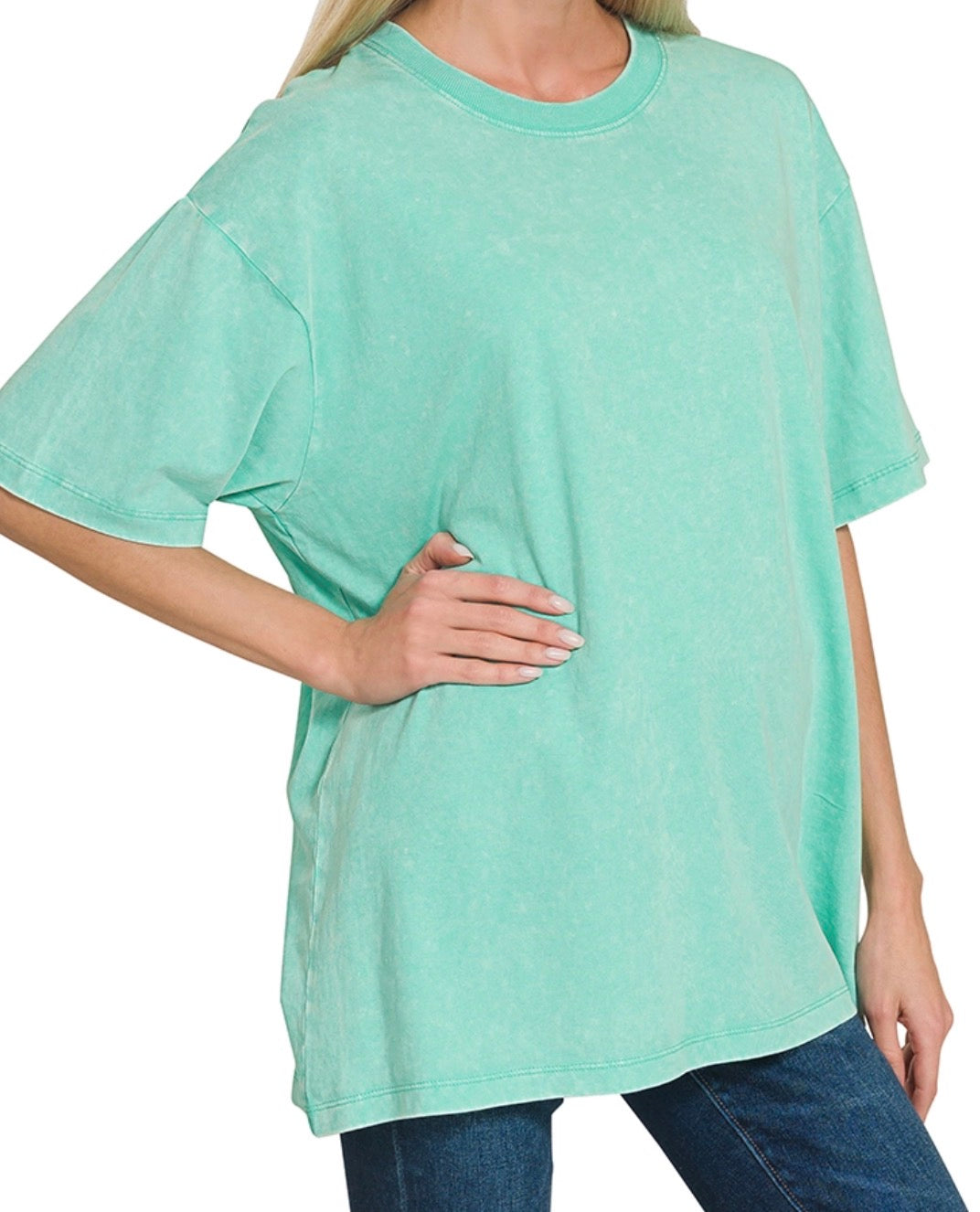 zenana-vintage-wash-oversized-tee-mint
