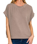 zenana-raised-rib-top-mocha