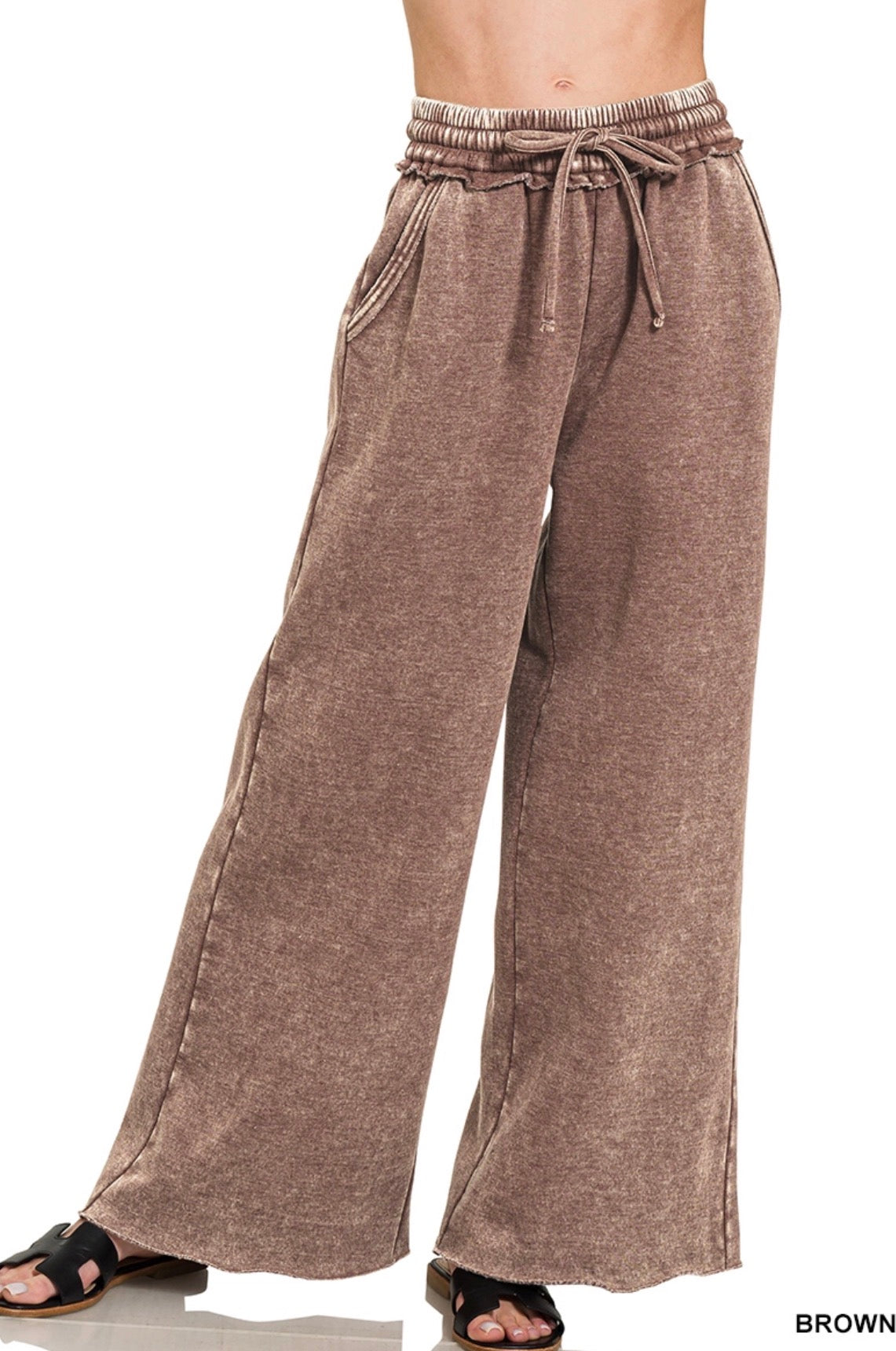 zenana-fleece-sweatpants-with-pockets-brown