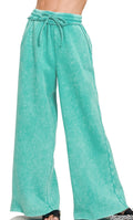 zenana-fleece-sweatpants-with-pockets-turquoise