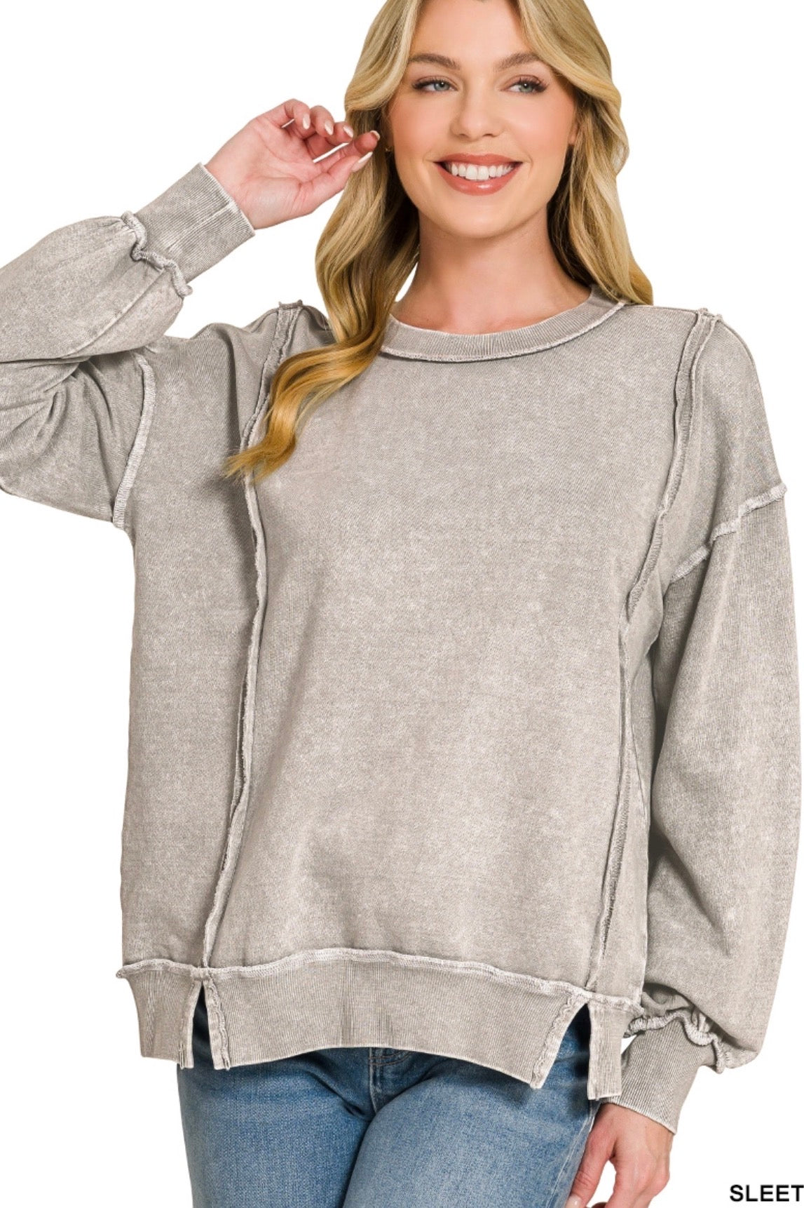 zenana-sweatshirt-sleet