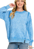 zenana-sweatshirt-ocean-blue