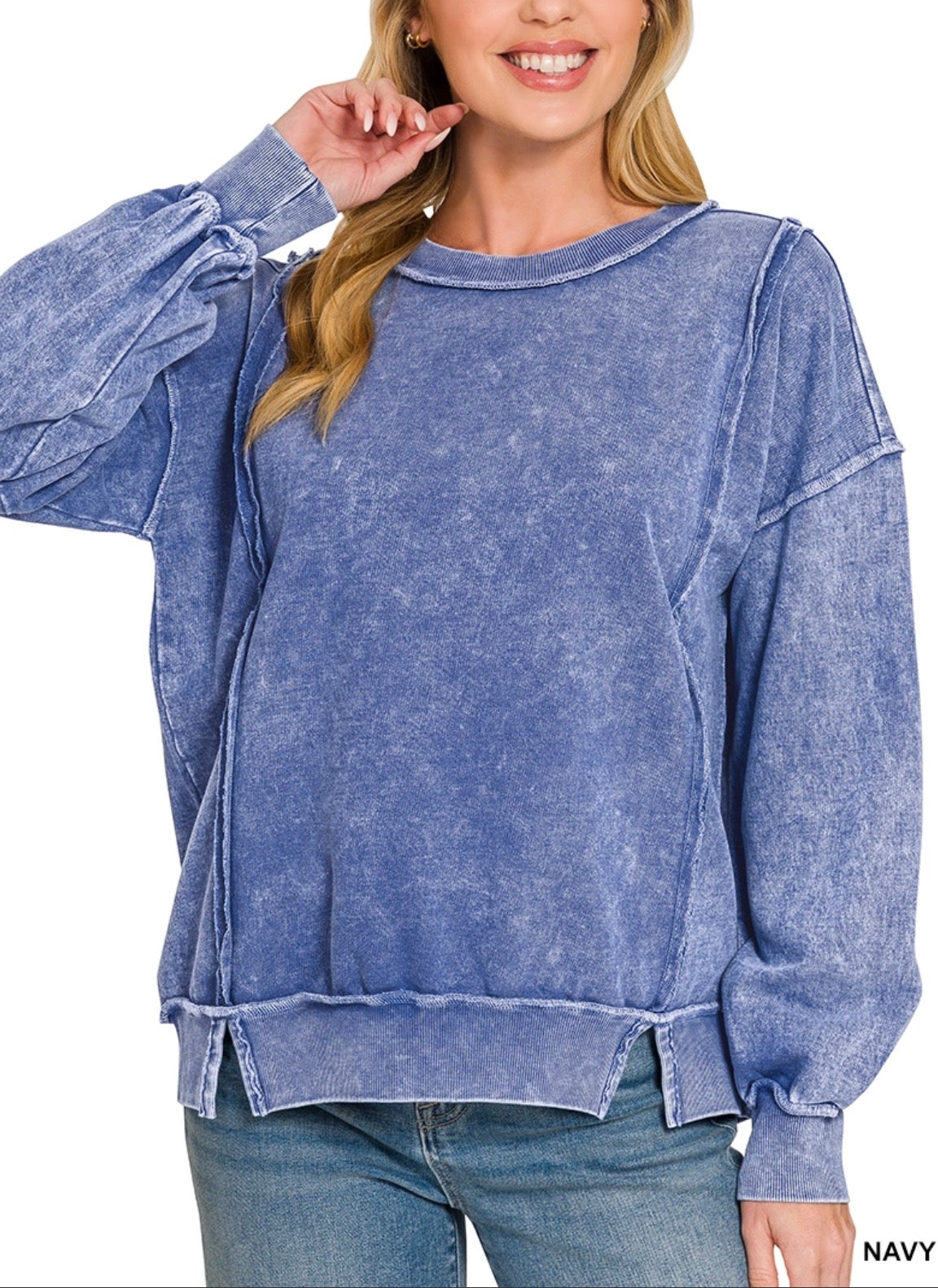 zenana-sweatshirt-navy