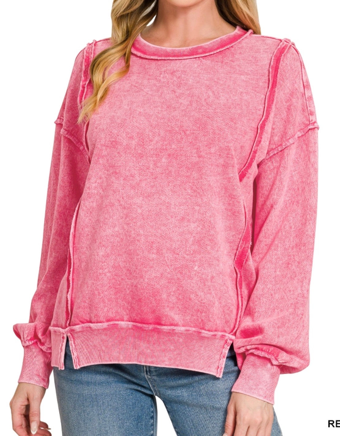zenana-sweatshirt-red