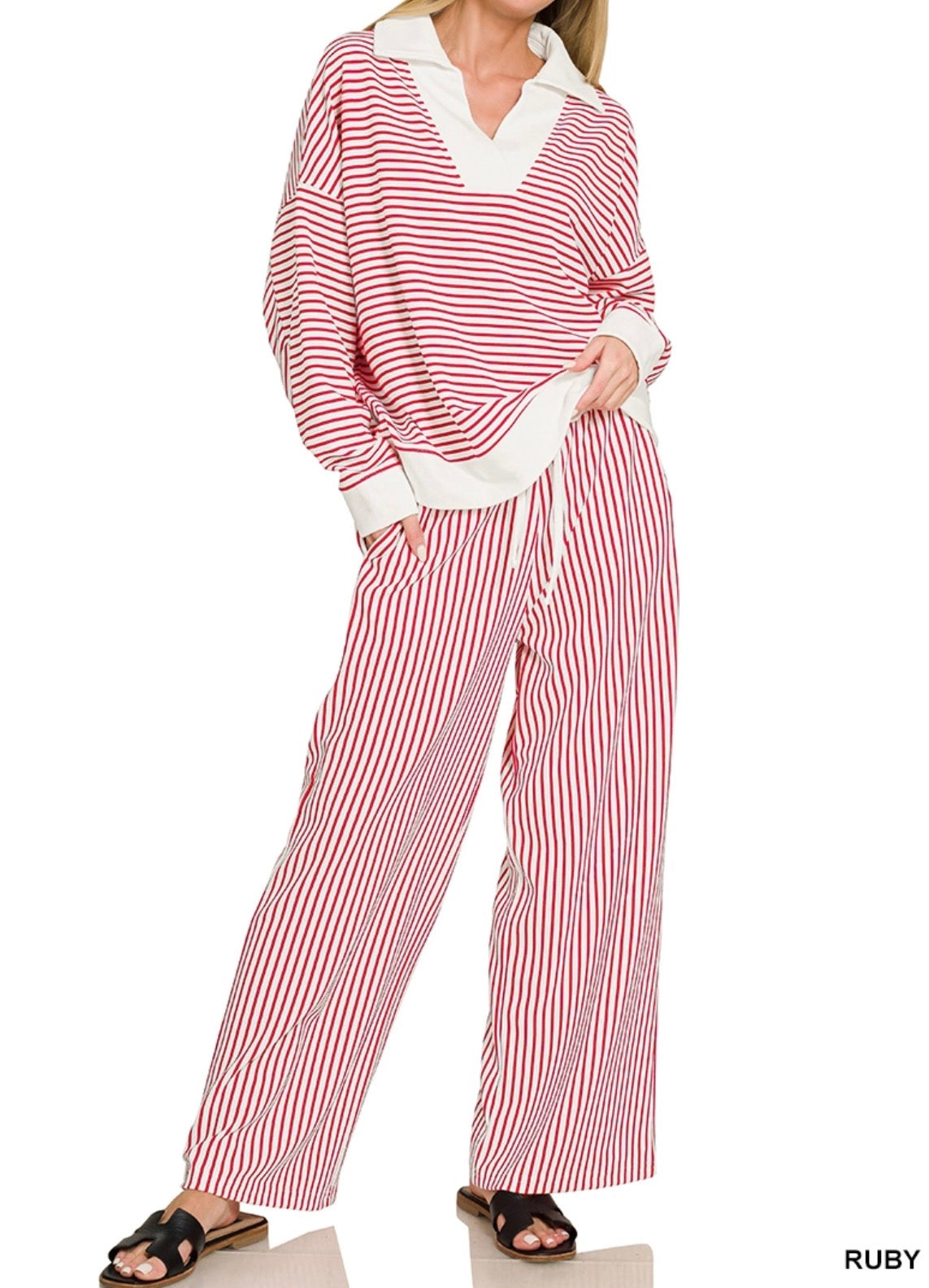 zenana-striped-oversized-collar-top-and-pants-set-ruby