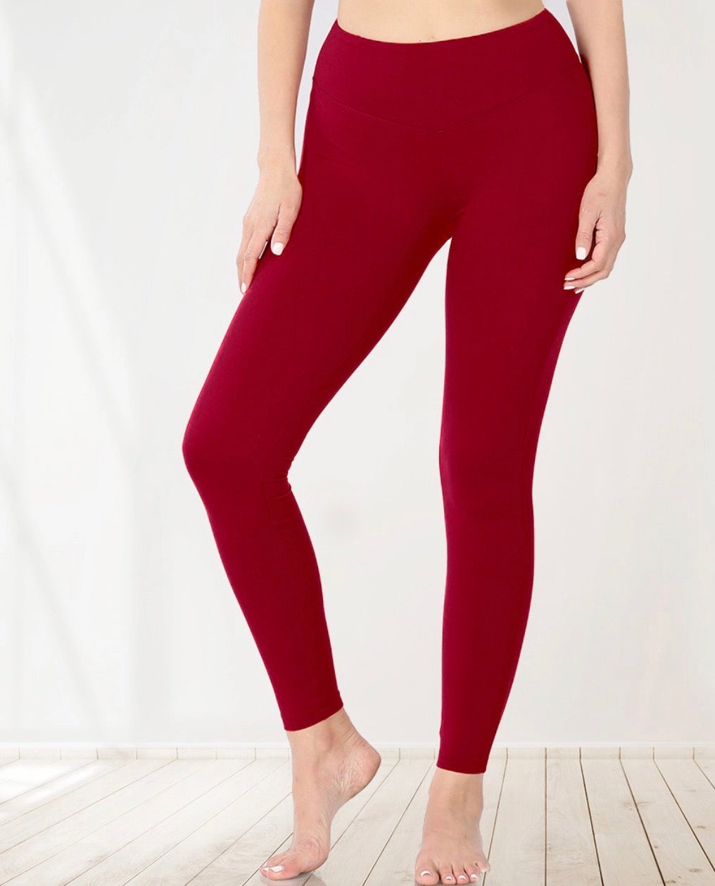 zenana-leggings-dark-burgundy