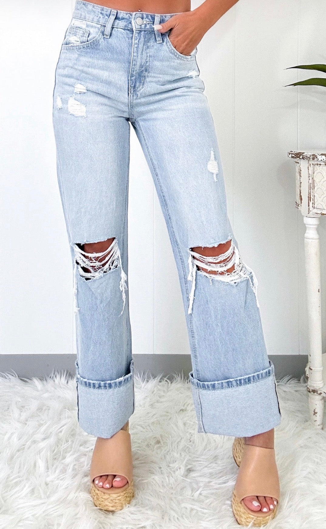 light-wash-distressed-flare-jeans