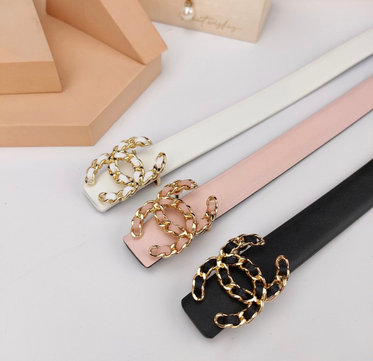 Gold Chanel Belt