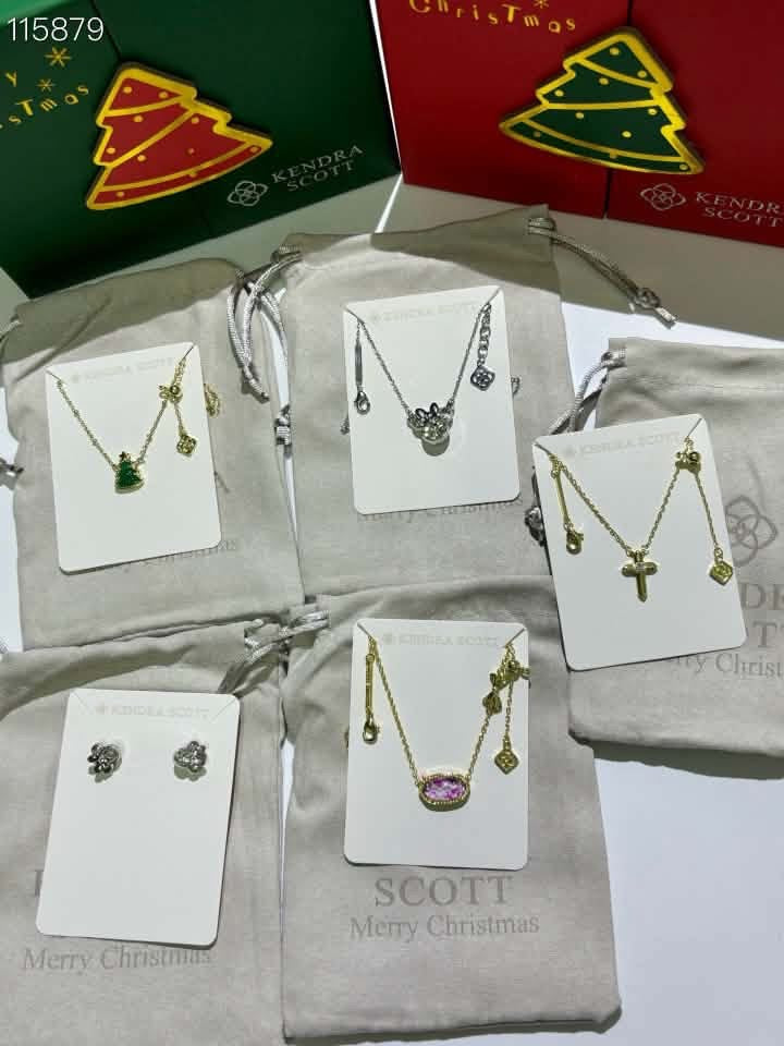 9 piece Kendra Scott Christmas Necklace Set