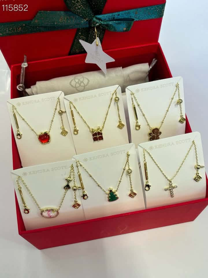 6 piece-Kendra Scott Christmas Necklace Set